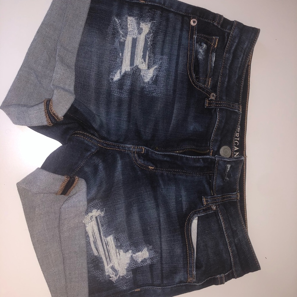 American Eagle Dark Wash Jean Shorts